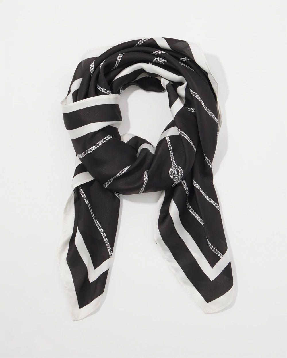 Rope Print Square Scarf | White House Black Market